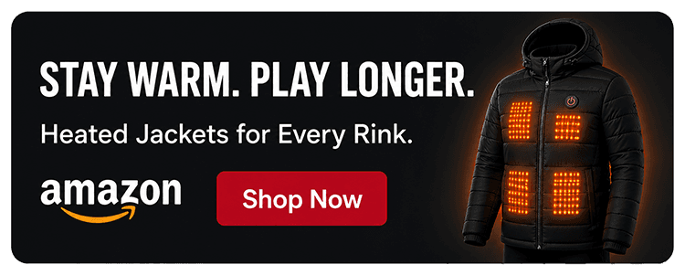 Amazon: heated jackets for every rink — 5 heating zones, all-day warmth, rechargeable power. Shop Now.
